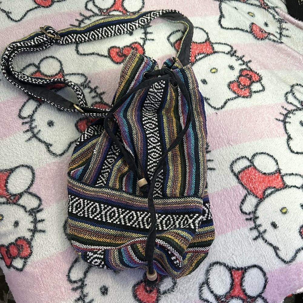 90s- Y2K Multi Colored Hobo bag